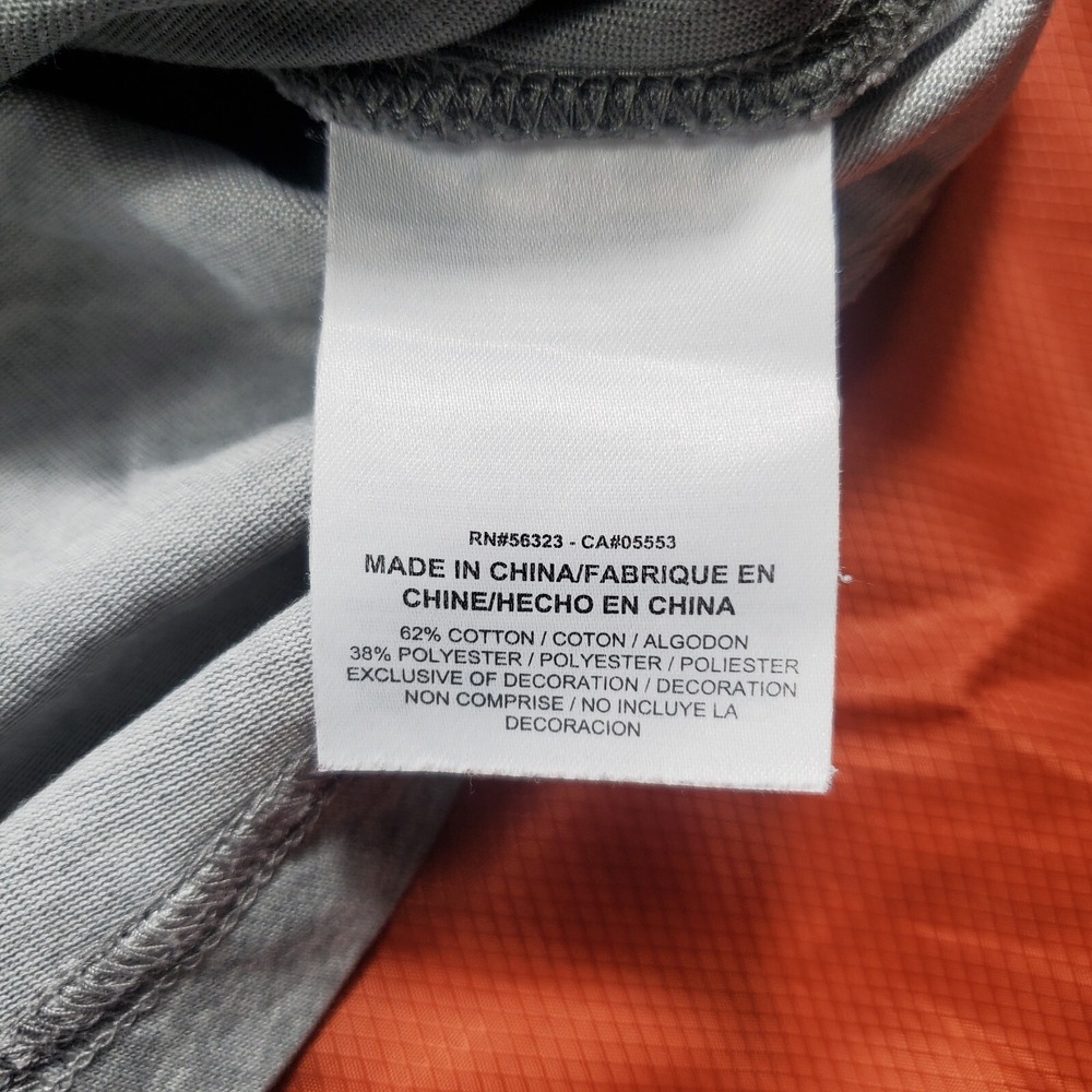 2013 Nike Long‎ Sleeve T shirt Grey Embroidered Swoosh Men's Large - Picture 11 of 16